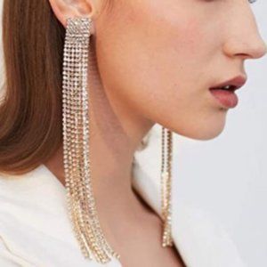 Waterfall Crystal Chandelier Earrings
